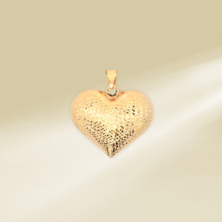 18K Yellow Gold Heart Pendant