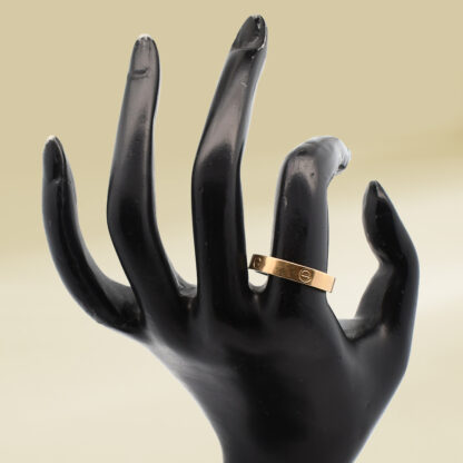 18K Yellow Gold Brand-Inspired Ladies' Ring - Image 4