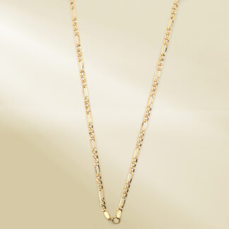18K Yellow Gold Figaro Chain Necklace