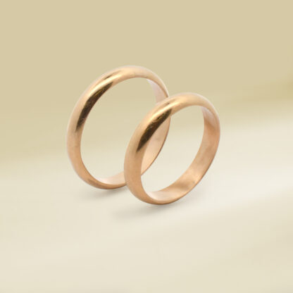 18K Yellow Gold Wedding Band Wedding Ring - Image 3