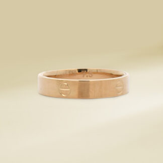 18K Yellow Gold Brand-Inspired Ladies' Ring