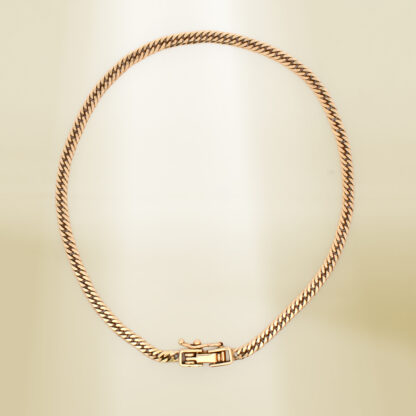 18K Yellow Gold Curb Chain Bracelet - Image 2