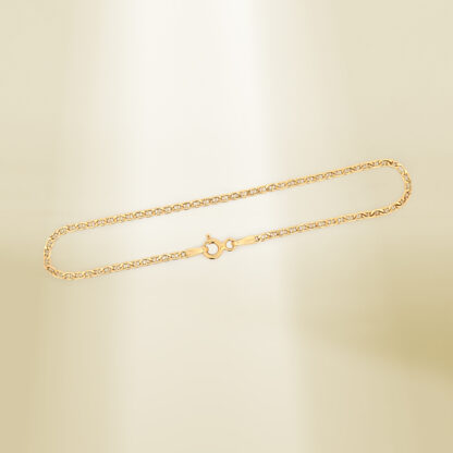 18K Yellow Gold Mariner Chain Bracelet - Image 3