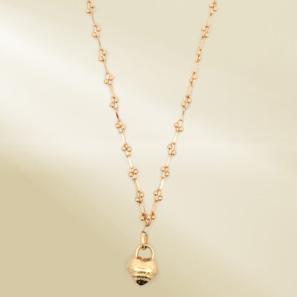 18K Yellow Gold Brand-Inspired Necklace with Pendant