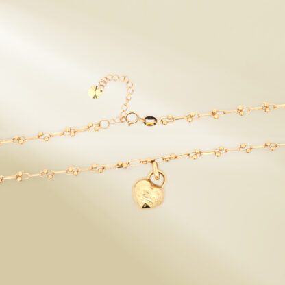 18K Yellow Gold Brand-Inspired Necklace with Pendant - Image 3