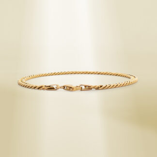 18K Yellow Gold Curb Chain Bracelet