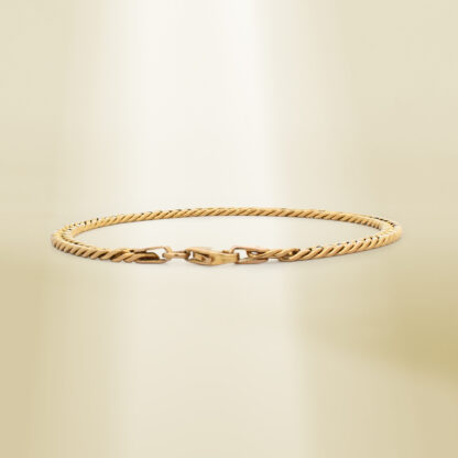 18K Yellow Gold Curb Chain Bracelet