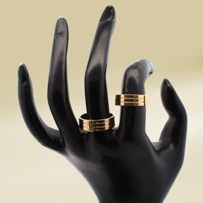 18K Yellow Gold Brand-Inspired Wedding Ring Wedding Ring - Image 4