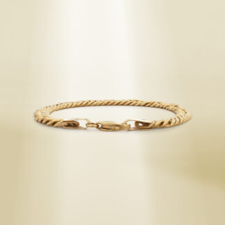 18K Yellow Gold Curb Chain Bracelet