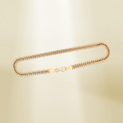 18K Yellow Gold Curb Chain Bracelet - Image 3
