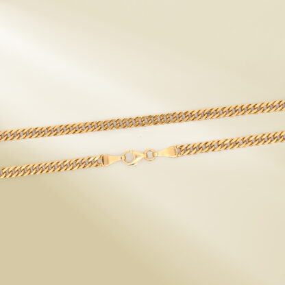 18K Yellow Gold Curb Chain Necklace - Image 3