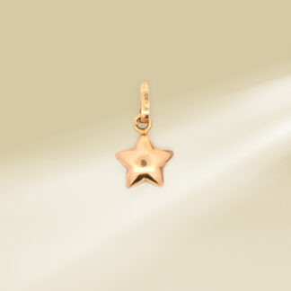 18K Yellow Gold Star Pendant