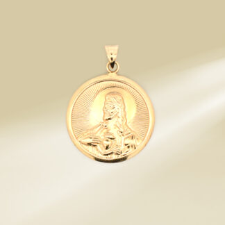 18K Yellow Gold Christ Pendant