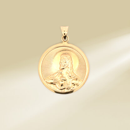 18K Yellow Gold Christ Pendant