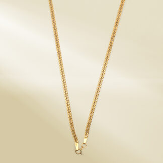 18K Yellow Gold Curb Chain Necklace
