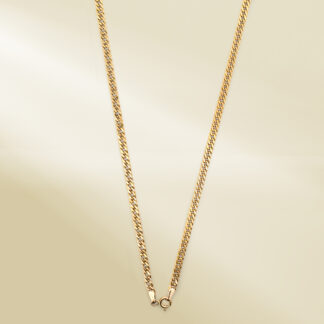 18K Yellow Gold Curb Chain Necklace