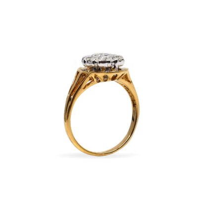 14K  Ladies' Ring with Round Cut, Cluster Diamonds - Image 4