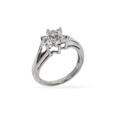14K White Gold Ladies' Ring with Round Cut, Rositas Diamonds - Image 3