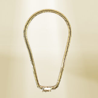 18K Yellow Gold Curb Chain Anklet