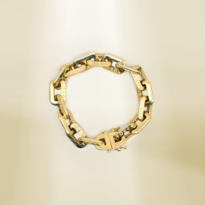 18K Yellow Gold Brand-Inspired Bracelet - Image 2