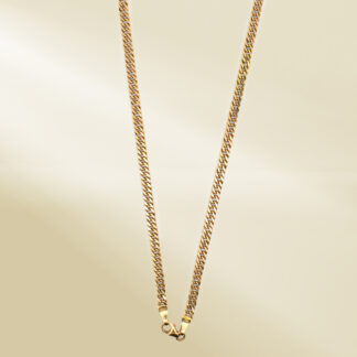 18K Yellow Gold Curb Chain Necklace