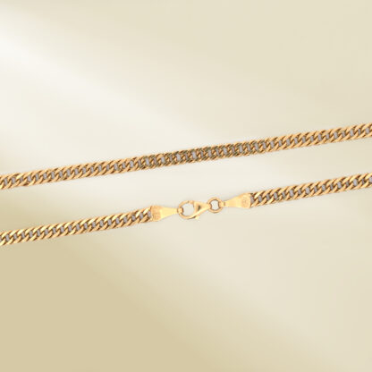 18K Yellow Gold Curb Chain Necklace - Image 3