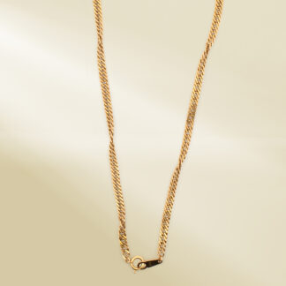 18K Yellow Gold Twisted Curb Chain Necklace