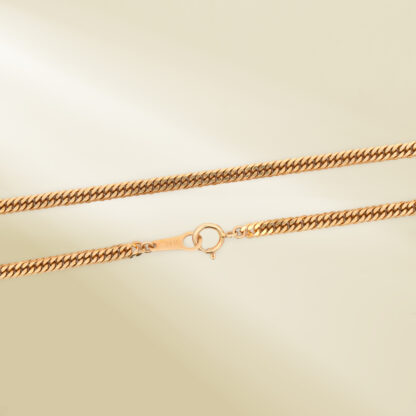 18K Yellow Gold Curb Chain Necklace - Image 3