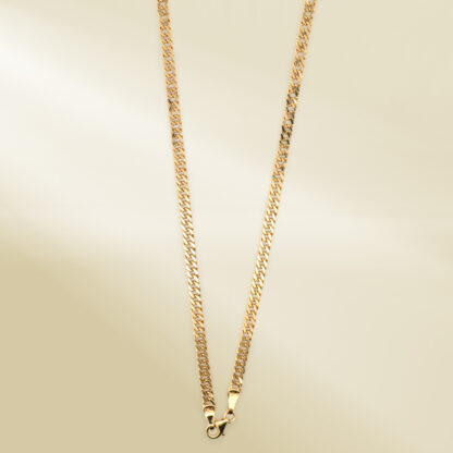 18K Yellow Gold Curb Chain Necklace