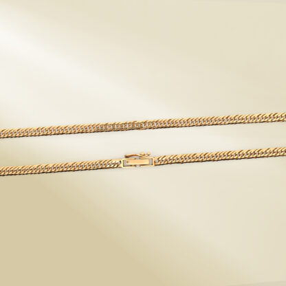 18K Yellow Gold Barbada Chain Necklace - Image 3