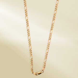 18K Yellow Gold Figaro Chain Necklace