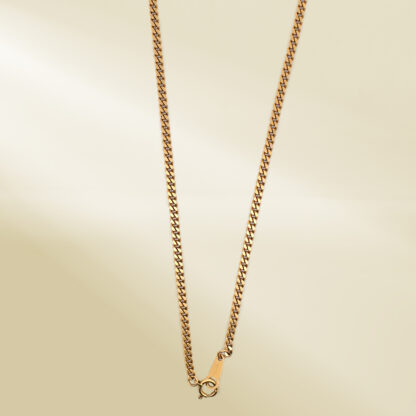 18K Yellow Gold Curb Chain Necklace