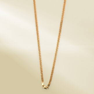 18K Yellow Gold Curb Chain Necklace