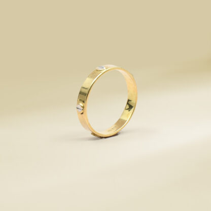 18K Two-Tone Brand-Inspired Ladies' Ring - Image 2