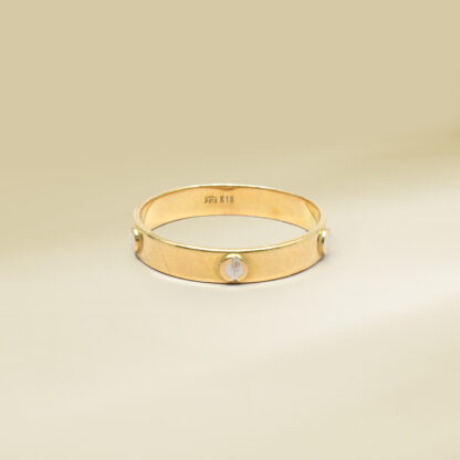 18K Two-Tone Brand-Inspired Ladies' Ring - Image 3