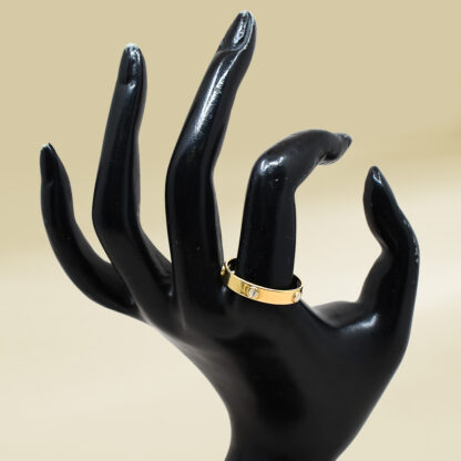 18K Two-Tone Brand-Inspired Ladies' Ring - Image 4