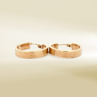 18K Yellow Gold Brand Inspired Earrings
