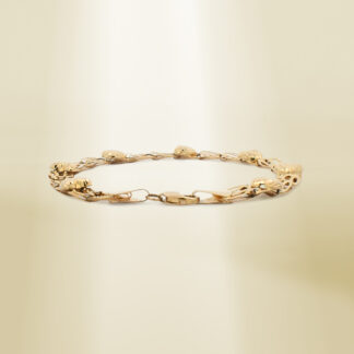18K Yellow Gold Interwoven Design Bracelet