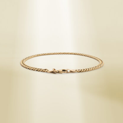 18K Yellow Gold Curb Chain Bracelet