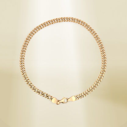 18K Yellow Gold Curb Chain Bracelet - Image 2