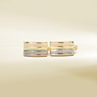 18K Tri-Color Earrings