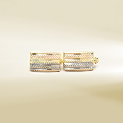 18K Tri-Color Earrings