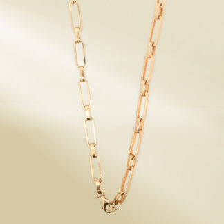18K Yellow Gold Brand-Inspired Necklace
