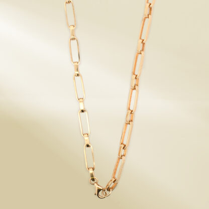 18K Yellow Gold Brand-Inspired Necklace