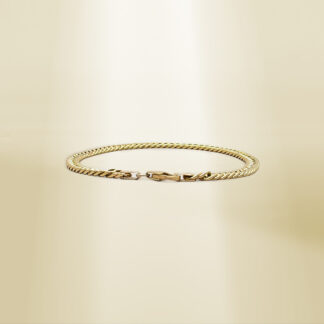 18K Yellow Gold Curb Chain Bracelet