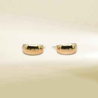 18K Yellow Gold Hoop Earrings