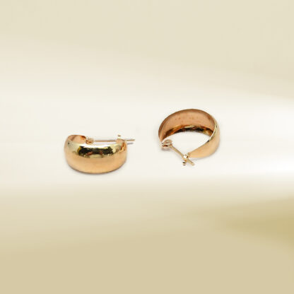 18K Yellow Gold Hoop Earrings - Image 3