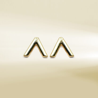 18K Yellow Gold Brand-Inspired Earrings