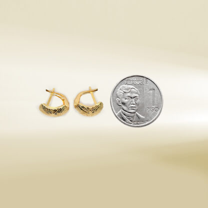 18K Yellow Gold Earrings - Image 2