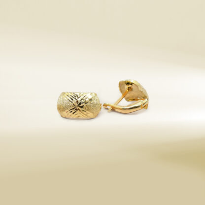 18K Yellow Gold Earrings - Image 3